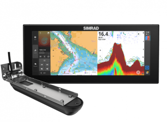 Simrad NSX3012 UltraWide kaikuplotteri Active Imaging 3-in-1 peräpeilianturilla