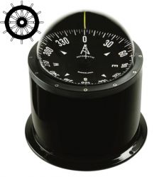 Autonautic CHE-0073 pinta-asennettava kompassi 140 mm ruusulla, musta