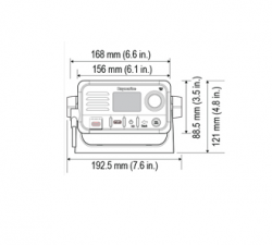 Raymarine Ray53 VHF radiopuhelin sisäisellä GPS:llä