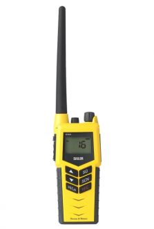 Sailor SP3520 GMDSS käsi-VHF pelkällä hätäparistolla