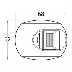 Aqua Signal Serie 34 LED perävalo, valkoinen runko