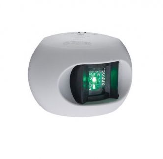 Aqua Signal Serie 34 LED sivuvalo vihreä, valkoinen runko