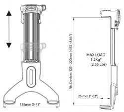 Scanstrut ROKK tablet-kiinnike