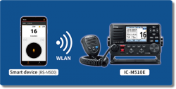 Icom IC-M510E D-luokan DSC VHF-radiopuhelin WLAN toiminnolla
