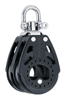 Harken 57 mm Carbo tuplaploki leikarilla