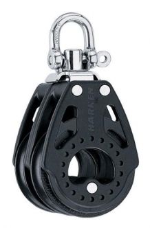 Harken 75 mm Carbo tuplaploki leikarilla