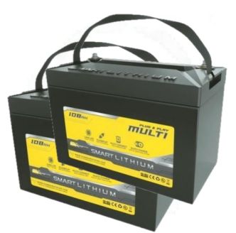 SUNBEAMsystem Smart LITHIUM Plug & Play MULTI akkupari 2 x 108 Ah, 12 V