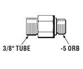 SeaStar 343088 adapteriliitin (-5 ORB uros - 3/8" Tube)