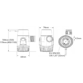 Rule 500 Automaattinen pilssipumppu 12V