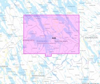 Sisävesikartta 446, Konnevesi – Niinivesi – Iisvesi 1:40 000 2005