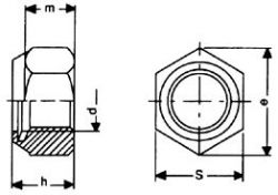 DIN 985-A2-70 M10 NYLOC-MUTTERI