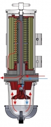 Vetus 87100VTE dieselsuodatin, 5 elementtiä