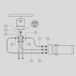 X.369 autopilotin liitäntäsarja ohjauskonsolin sisään