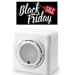 JL Audio 10" koteloitu M6-10W Subwoofer, valkoinen