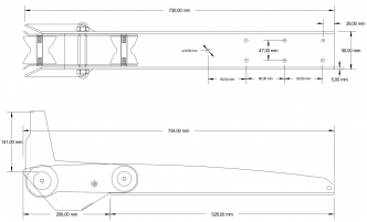 Anchorlift keularulla  max 30 kg Bruce, Anchorlift™ CX, Claw tai Rocna tyylisille ankkureille