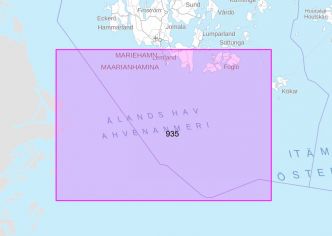 Yleismerikartta 935, Eteläinen Ahvenanmeri 1:100 000, 2018