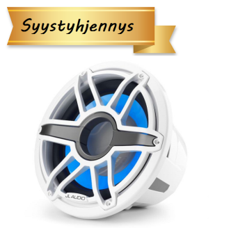 JL Audio 12" M7-12IB Subwoofer valkoisella Sport-ritilällä sekä LED-valaistuksella