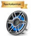 JL Audio 12" M7-12IB Subwoofer titaaninvärisellä Sport-ritilällä ja aseharmaalla rungolla sekä LED-valaistuksella