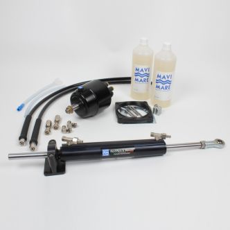 MaviMare GE50 keskimoottoriveneen hydrauliohjaus