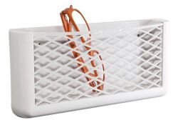 SÄILYTYSLOKERO KUMIVERKOLLA 270x115x32MM, VALKOINEN