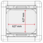SEASCREEN Rulla-/hyttysverkko koko 70 kehysnauhalla