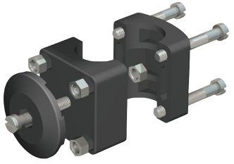 Nawa Lepuuttajan korin kaidekiinnike 22 mm putkelle