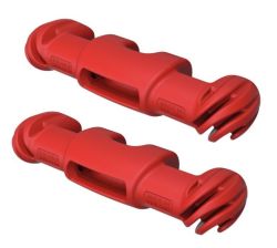 Snubber Fender lepuuttajan kiinnikepari, punainen