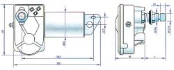 Roca W10 pyyhkijän moottori 24V 1″