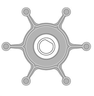SIIPIPYÖRÄ F4-PUMPPUUN 09-810B-1