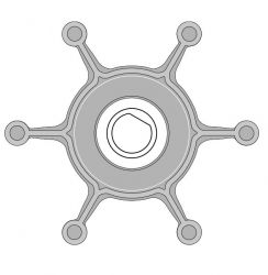 SIIPIPYÖRÄ F4-PUMPPUUN 09-810B-1