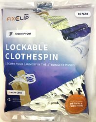 FIXCLIP Mini Pyykkipoika 16 kpl, 2-10 mm