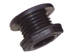 Tyhjennysputki musta muovi 24mm
