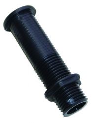 Tyhjennysputki musta muovi 115mm