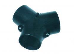 3-tie jakaja 75 mm muovi musta