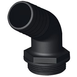 Letkuruuvike 38 mm 1-1/2'' BSP, 120°, musta
