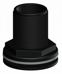 TRUDESIGN Läpivienti 2" Musta