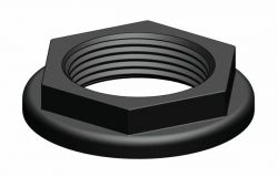TRUDESIGN Läpiviennin lisämutteri 1/2" Musta