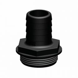 TRUDESIGN Letkuliitin 1 1/2" X 25 mm Musta