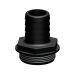 TRUDESIGN Letkuliitin 1 1/2" X 25 mm Musta