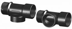 TRUDESIGN T-kappale 1 1/2" BSP M-F-F