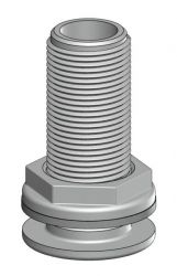 TRUDESIGN Läpivienti 3/4" Valkoinen