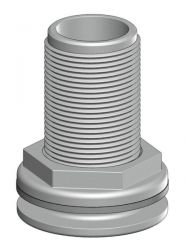 TRUDESIGN Läpivienti 1 1/4" Valkoinen
