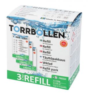 TORRBOLLEN TÄYTTÖPUSSI 3-PACK FRESH