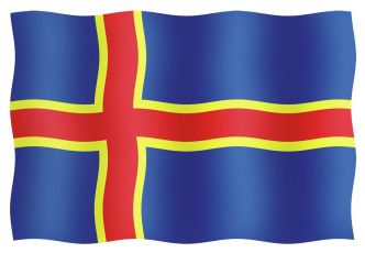 Ahvenanmaan lippu 46 x 75 cm