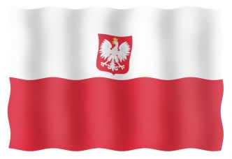 Vierailulippu Puola 20 x 30 cm