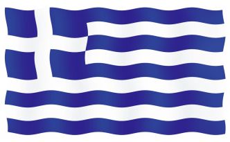 Vierailulippu Kreikka 20 x 30 cm