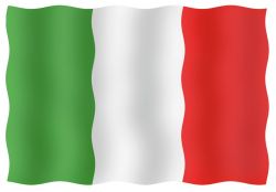 Vierailulippu Italia 20 x 30 cm