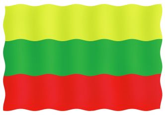 Vierailulippu Liettua 20 x 30 cm