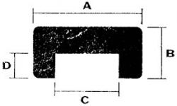 Tiikkinen reunalista 13 mm, 2 m