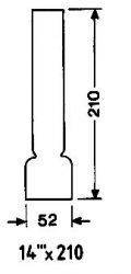 Lampun Lasi 14'' X 210 mm